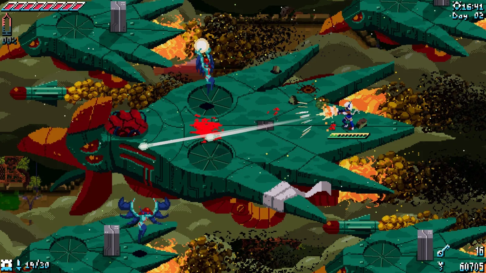 PixelPunk Uprising pixel art shooter