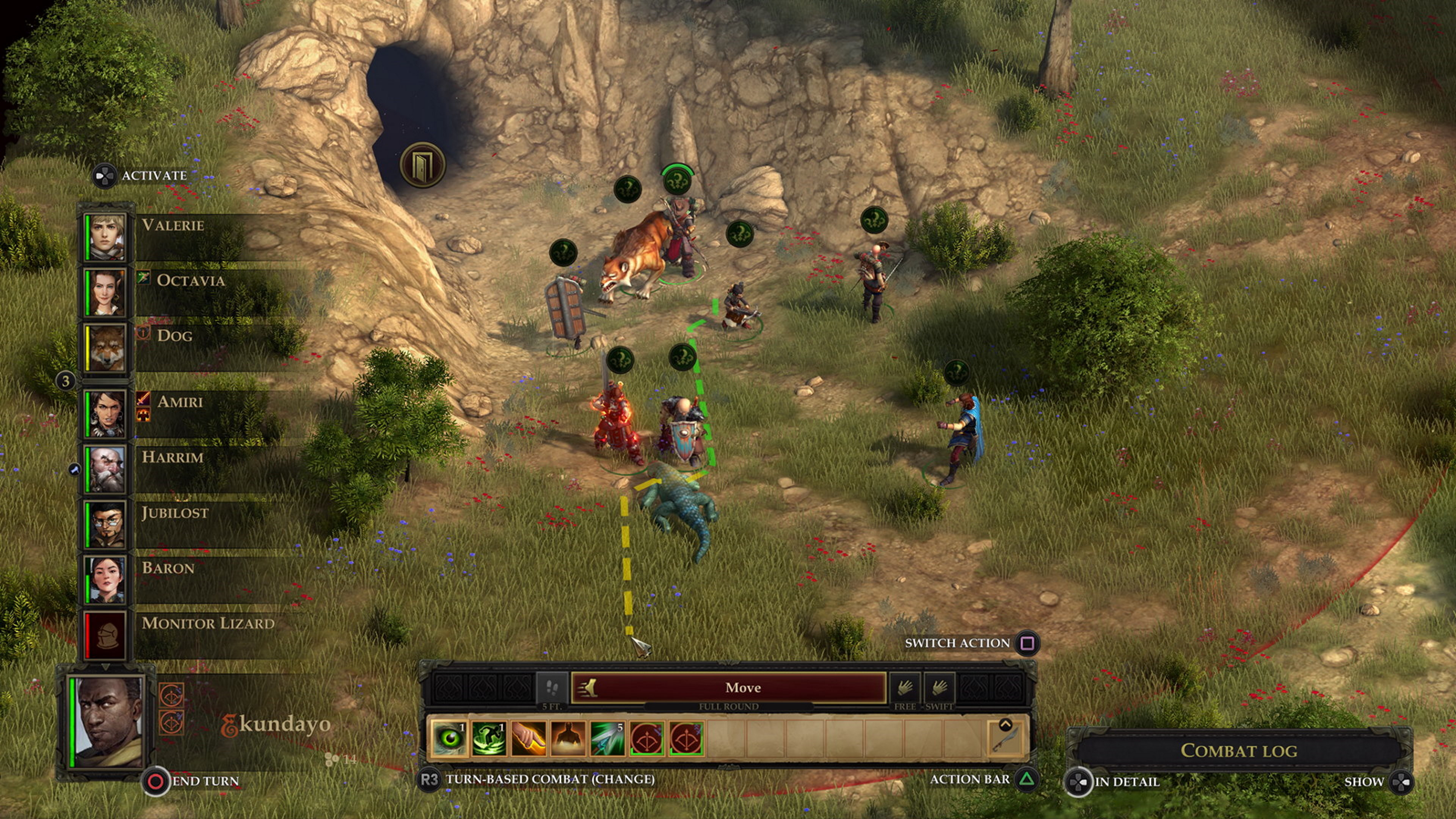 Pathfinder Kingmaker gameplay