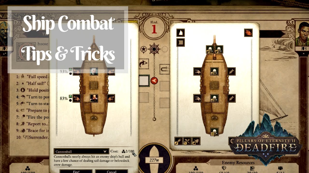 Pillars of Eternity II Deadfire ship battle