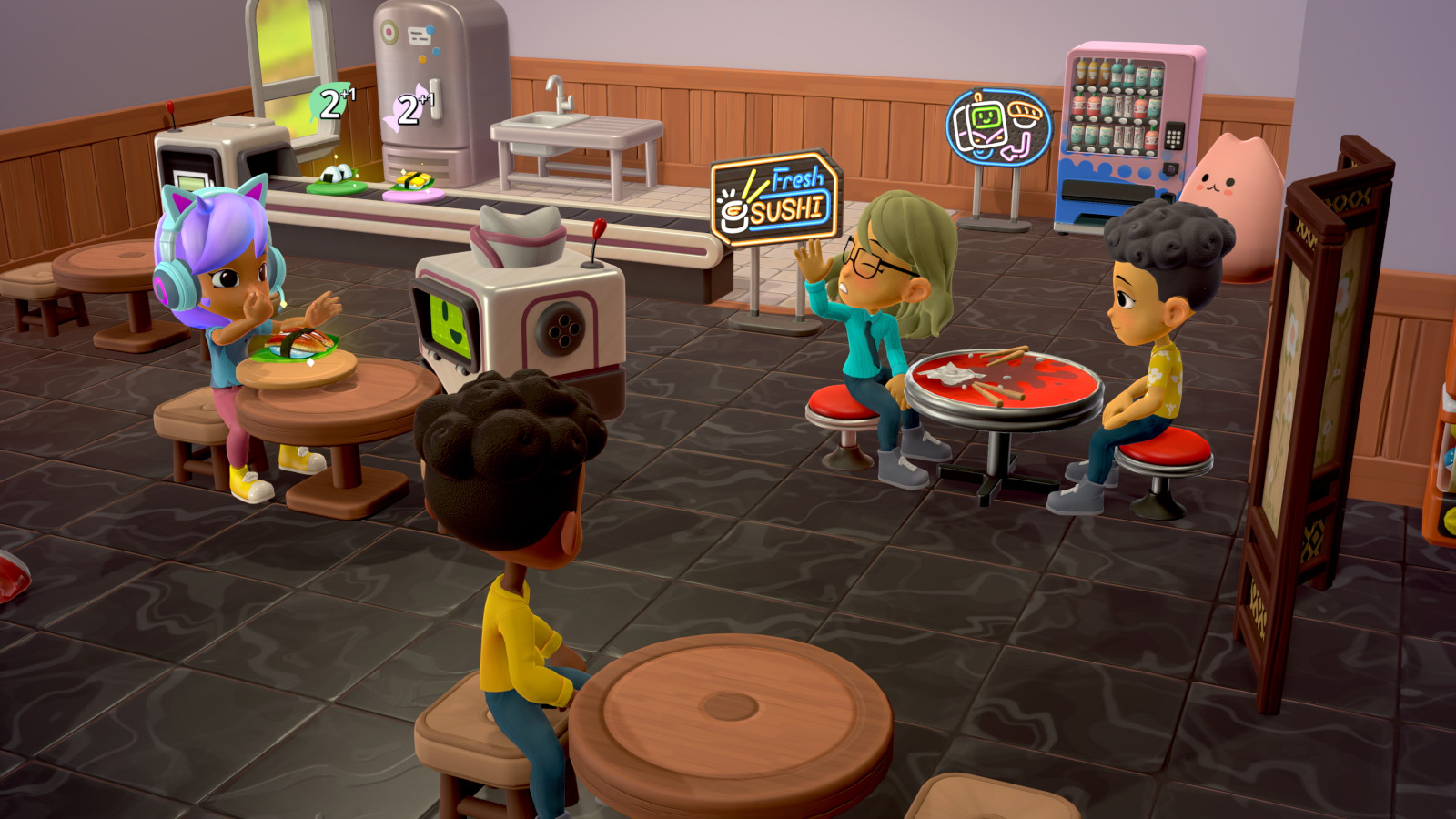 Rolling Hills Make Sushi Make Friends gameplay
