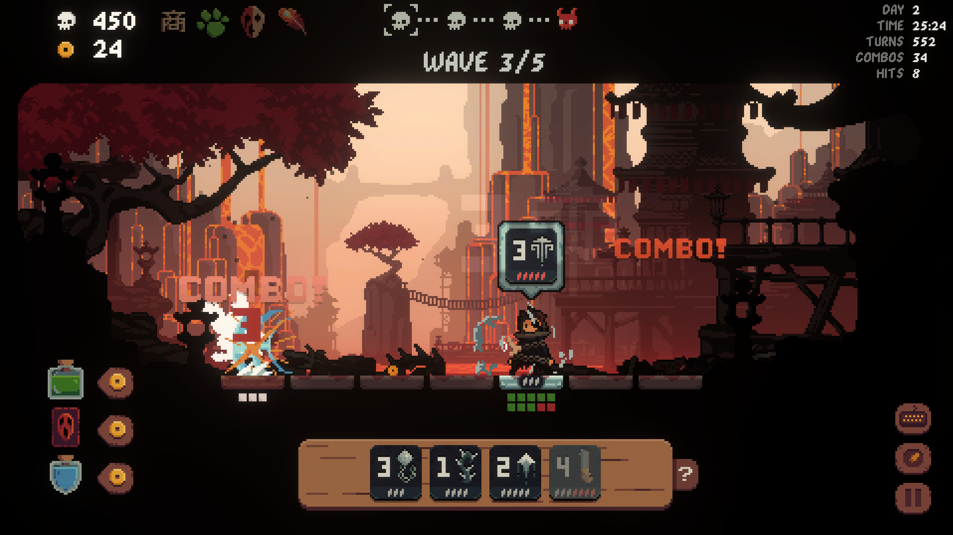 Shogun Showdown Godot roguelike gameplay