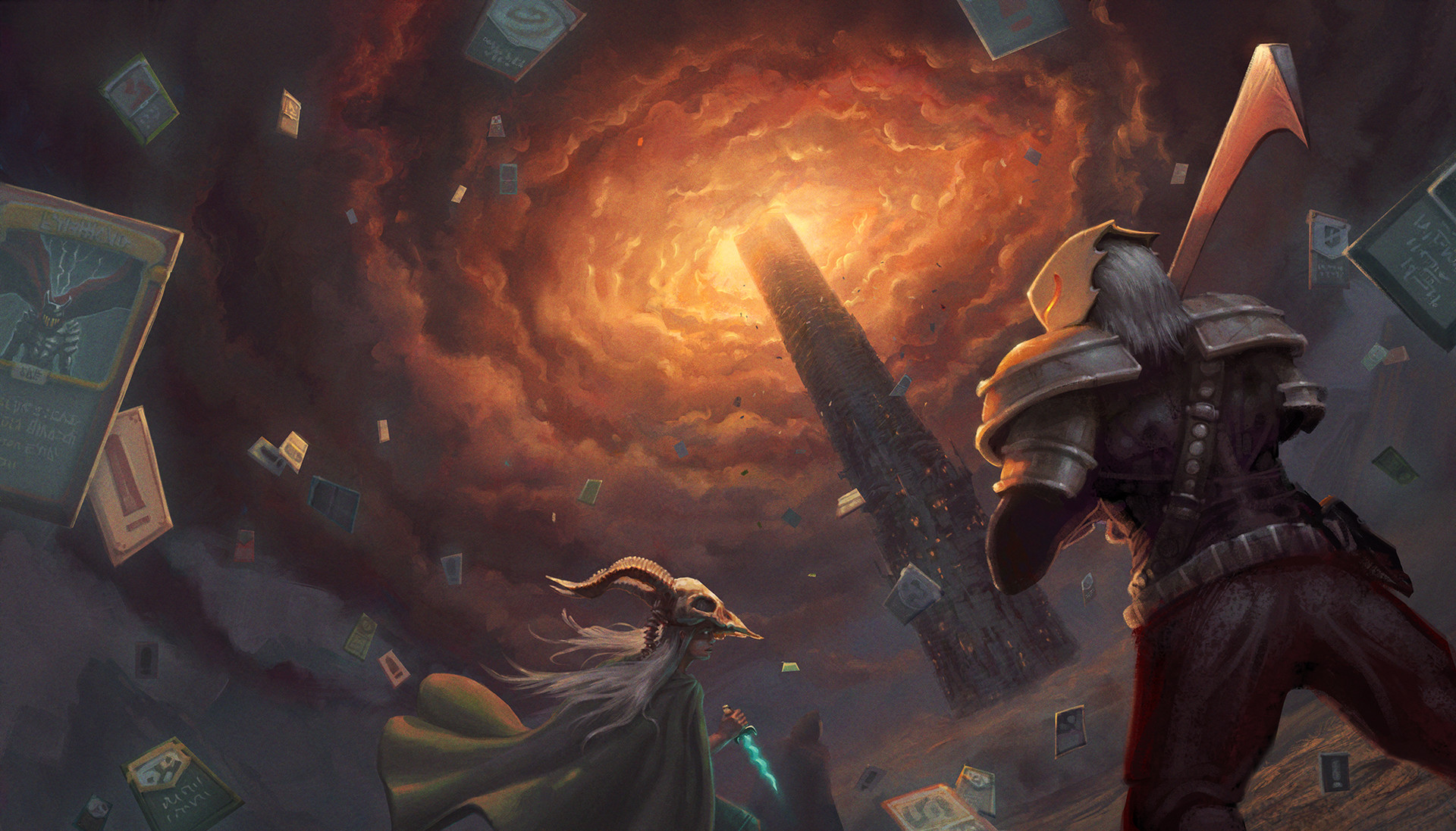 Slay the Spire card game art