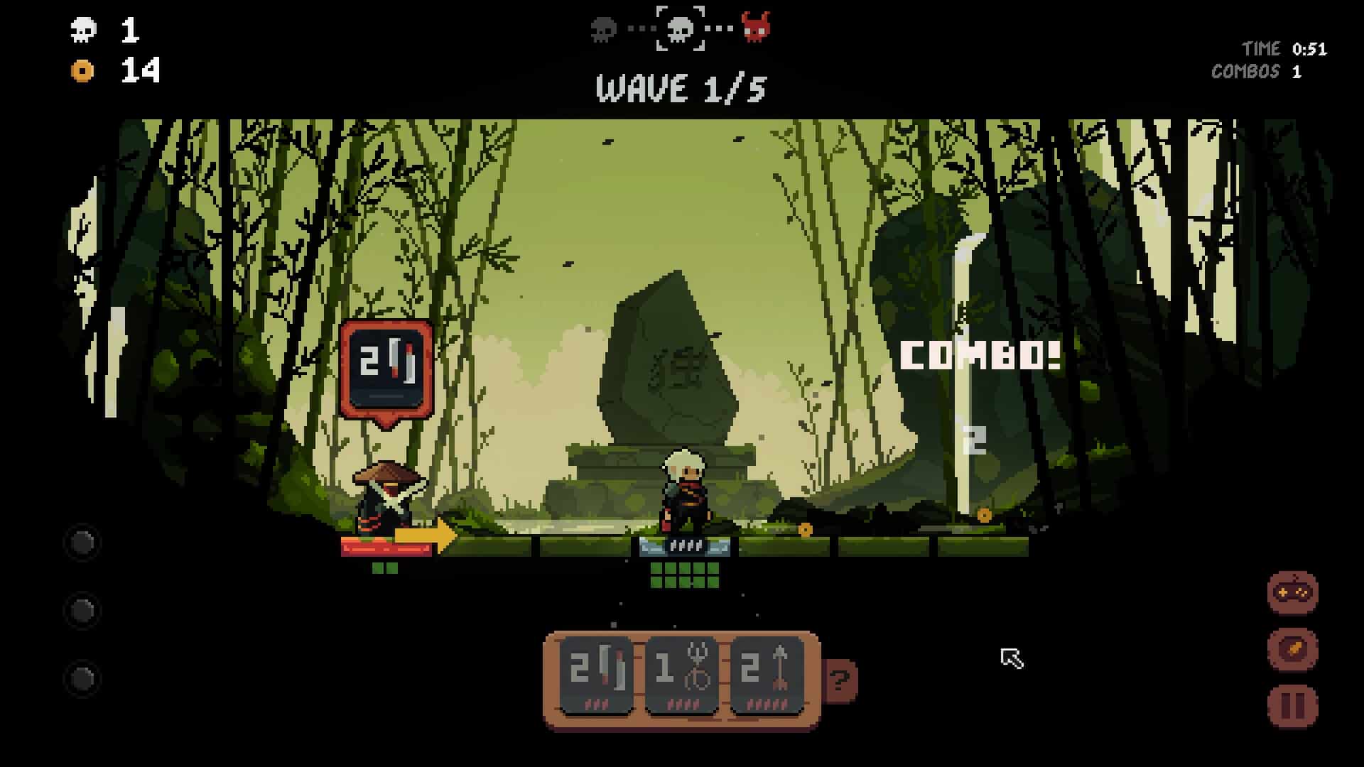 Shogun Showdown pixel art screenshot