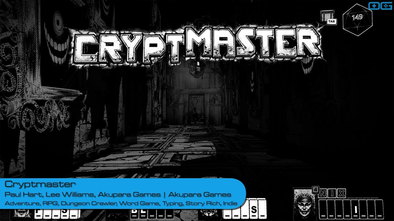 Cryptmaster indie game word-based gameplay