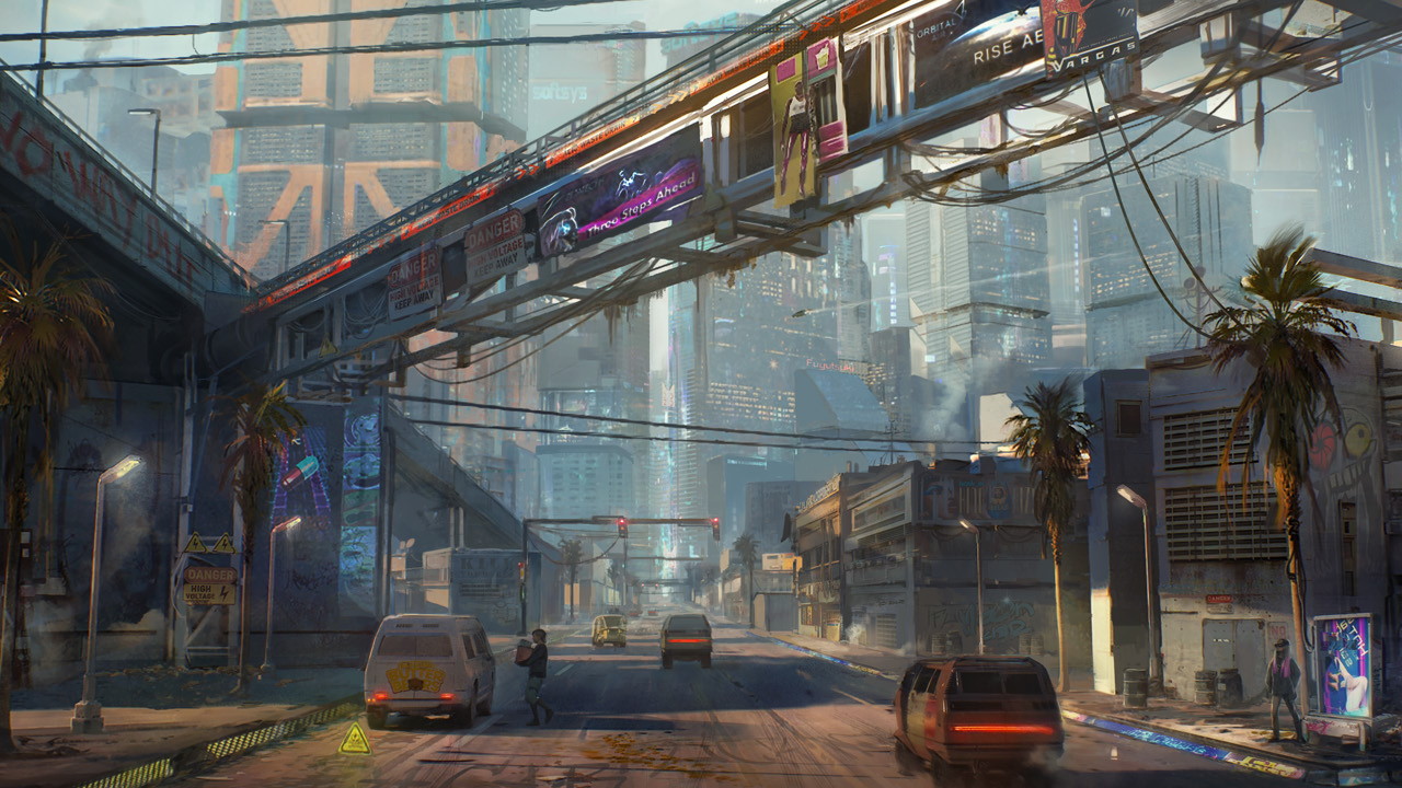 Cyberpunk 2077 Night City artwork
